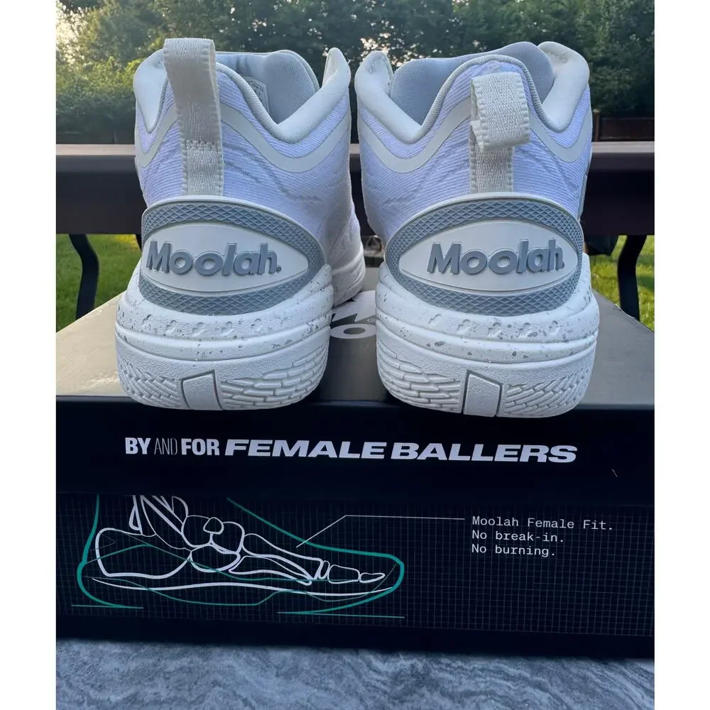 Moolah Women's High-Top Basketball Shoes, Neovolt Pro v2, White, Size 7.5 - NIB